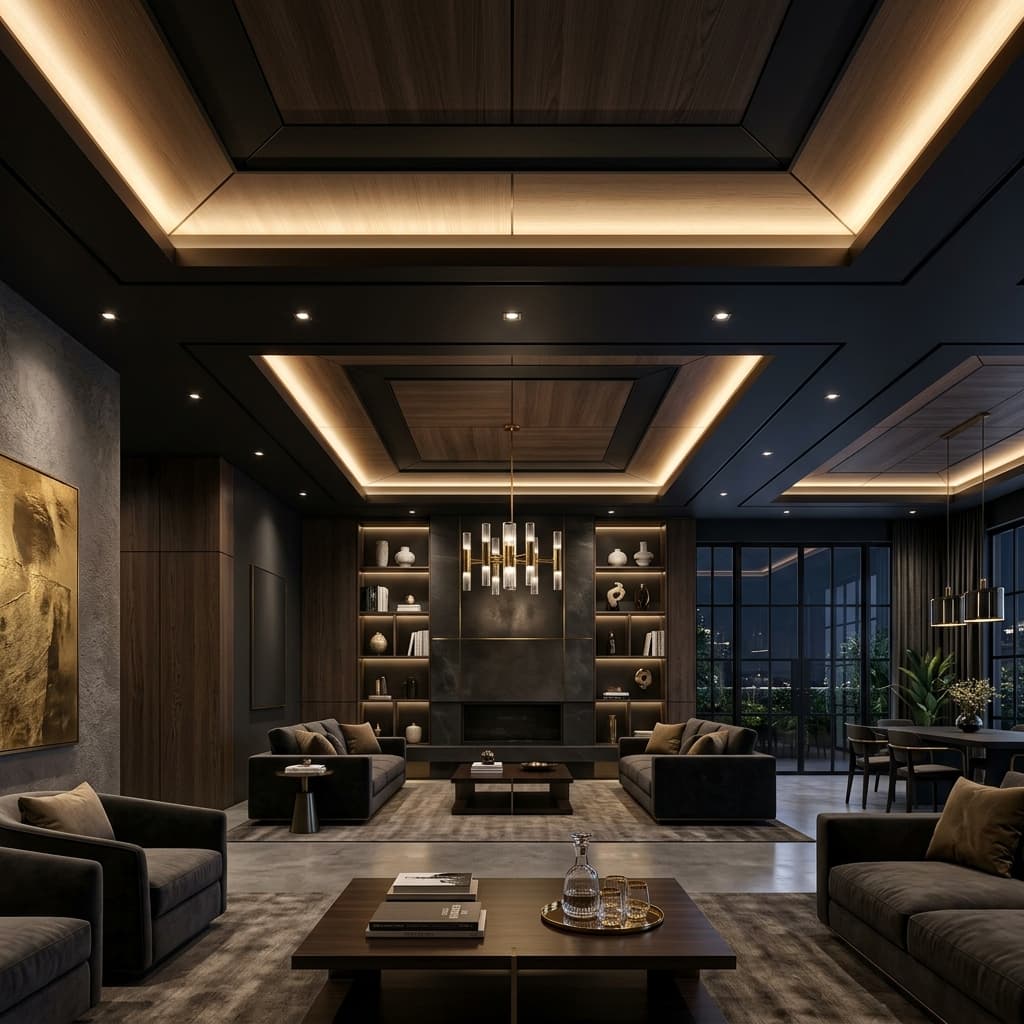 Roofing interior design by Mapal Interior Solution - Modern Ceiling Designs