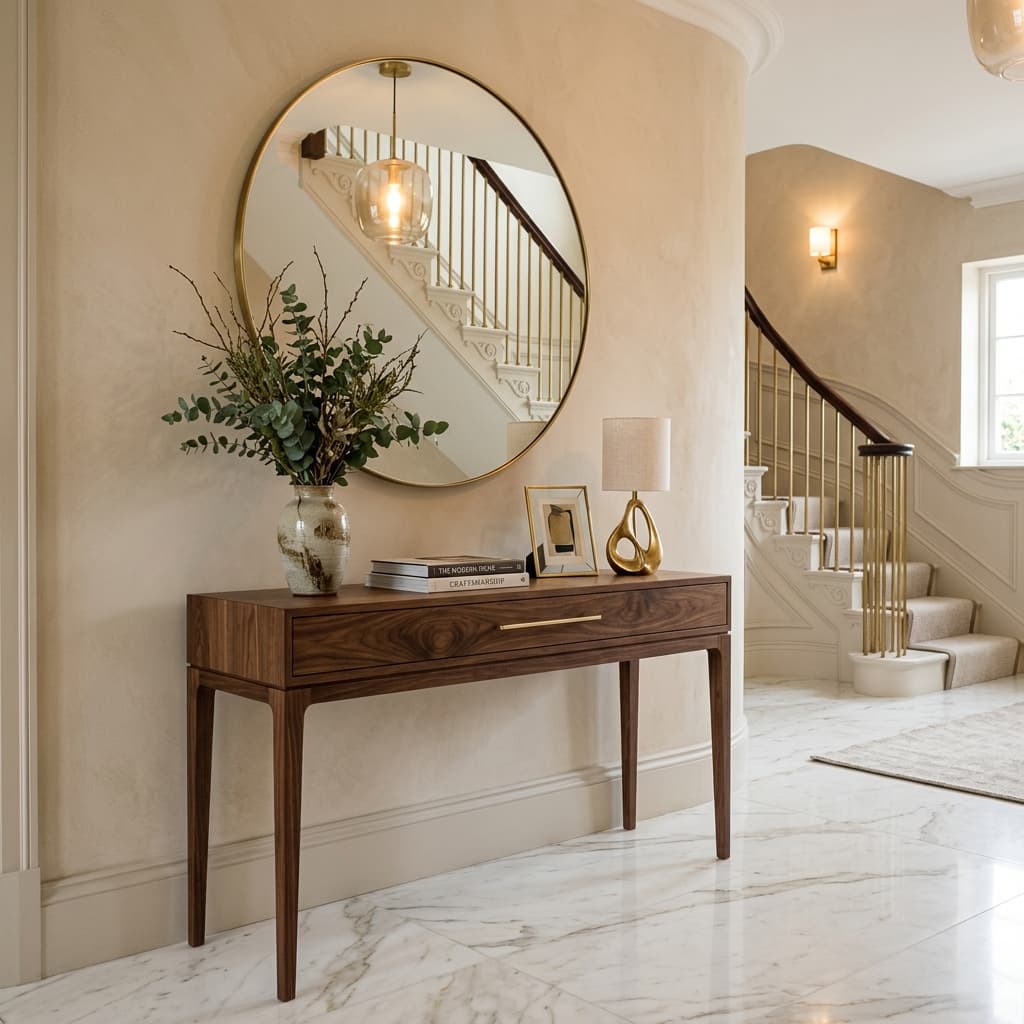 Wooden Console interior design by Mapal Interior Solution - Handcrafted Luxury Consoles